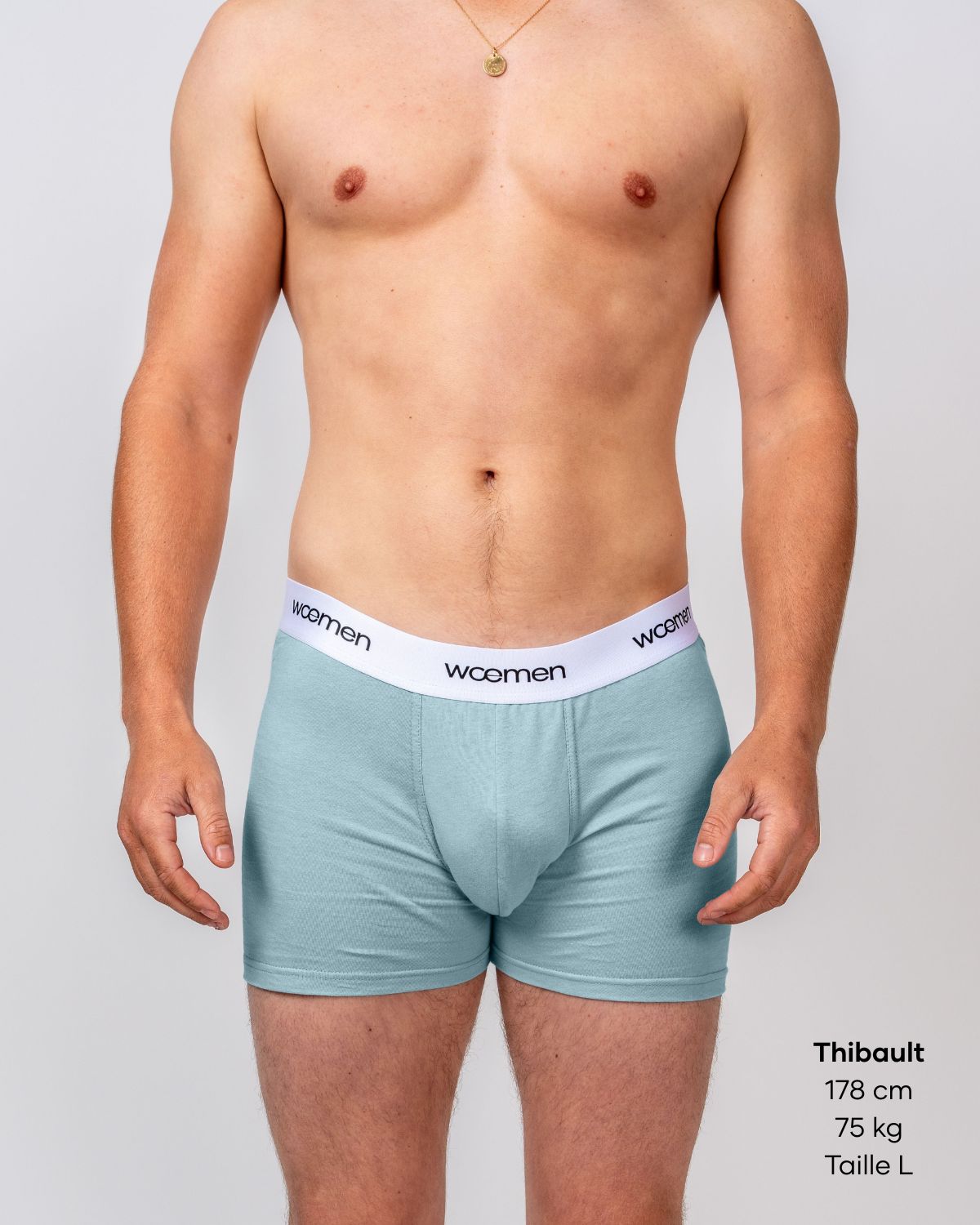 Boxer Bleu Ciel en Coton Bio - woemen - wœmen
