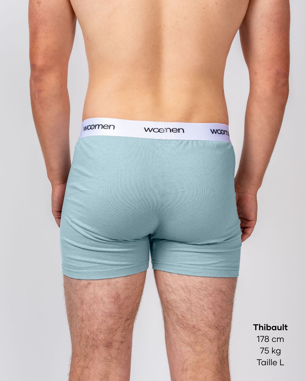 Boxer Bleu Ciel en Coton Bio - woemen - wœmen