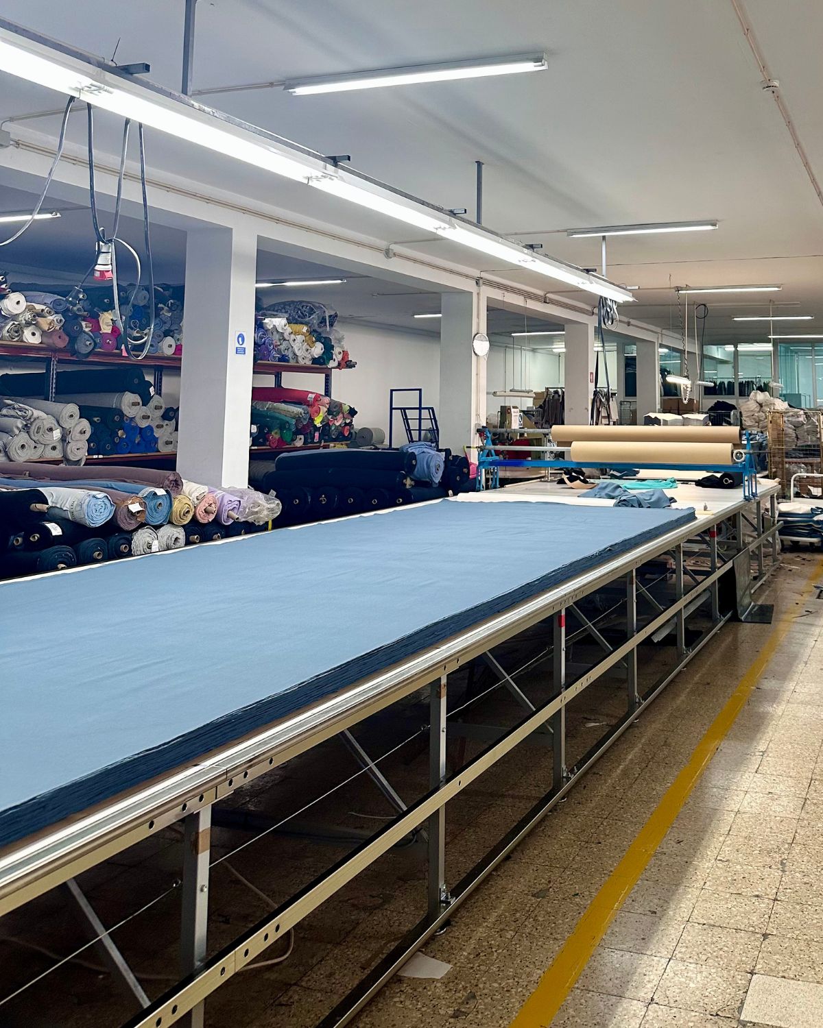 Production portugal, usine, coton biologique