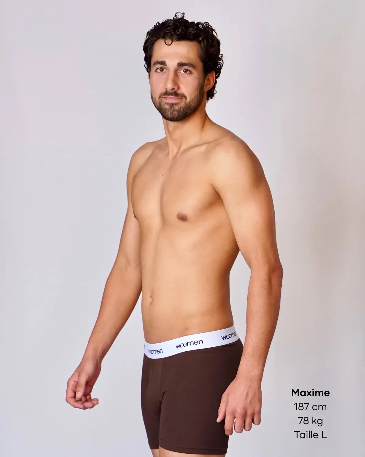 Boxer solidaire coton bio - woemen - Rouge bordeaux - Taille S — S m², Rouge bordeaux, Jersey 180g — photo 5