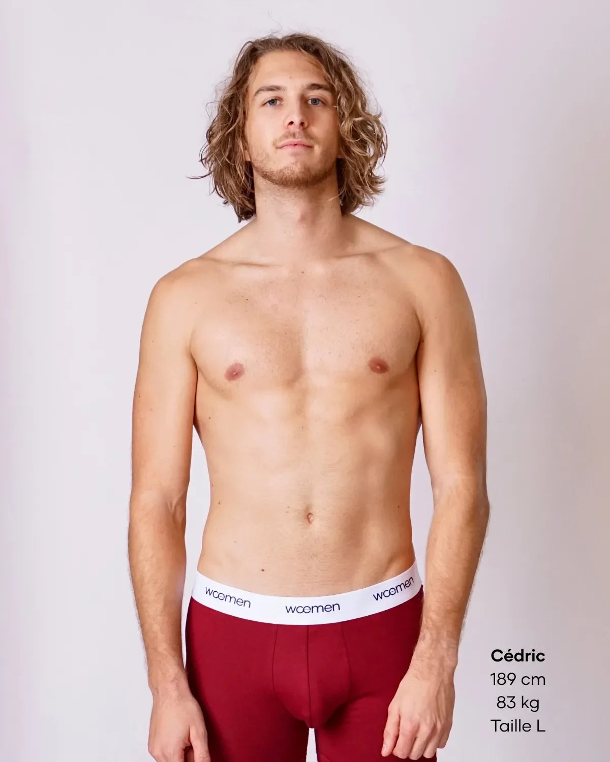 Boxer solidaire coton bio - woemen - Rouge bordeaux - Taille S — S m², Rouge bordeaux, Jersey 180g — photo 6