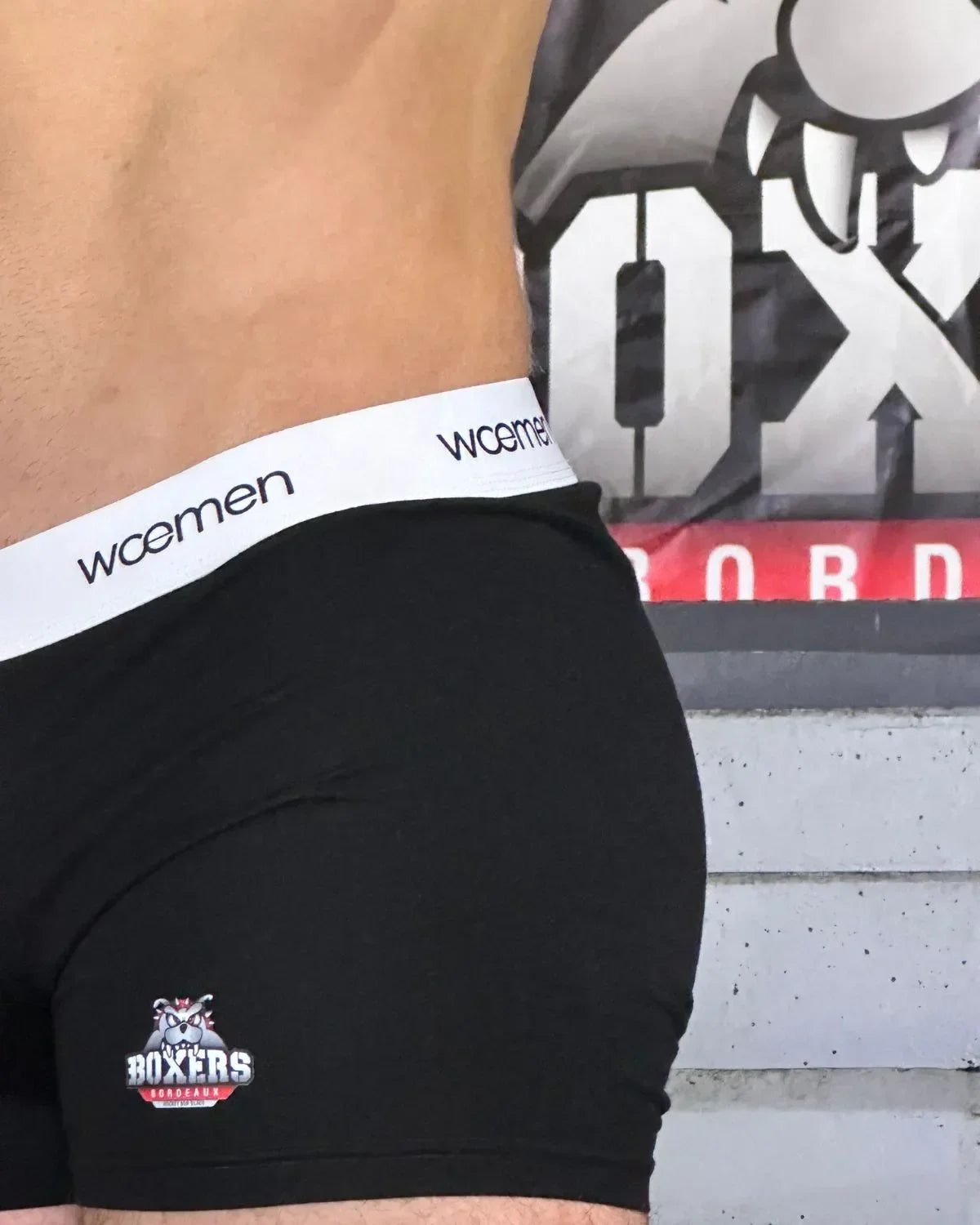 Boxer solidaire woemen x Boxers de Bordeaux - Noir - Taille S — S m², Noir — photo 3