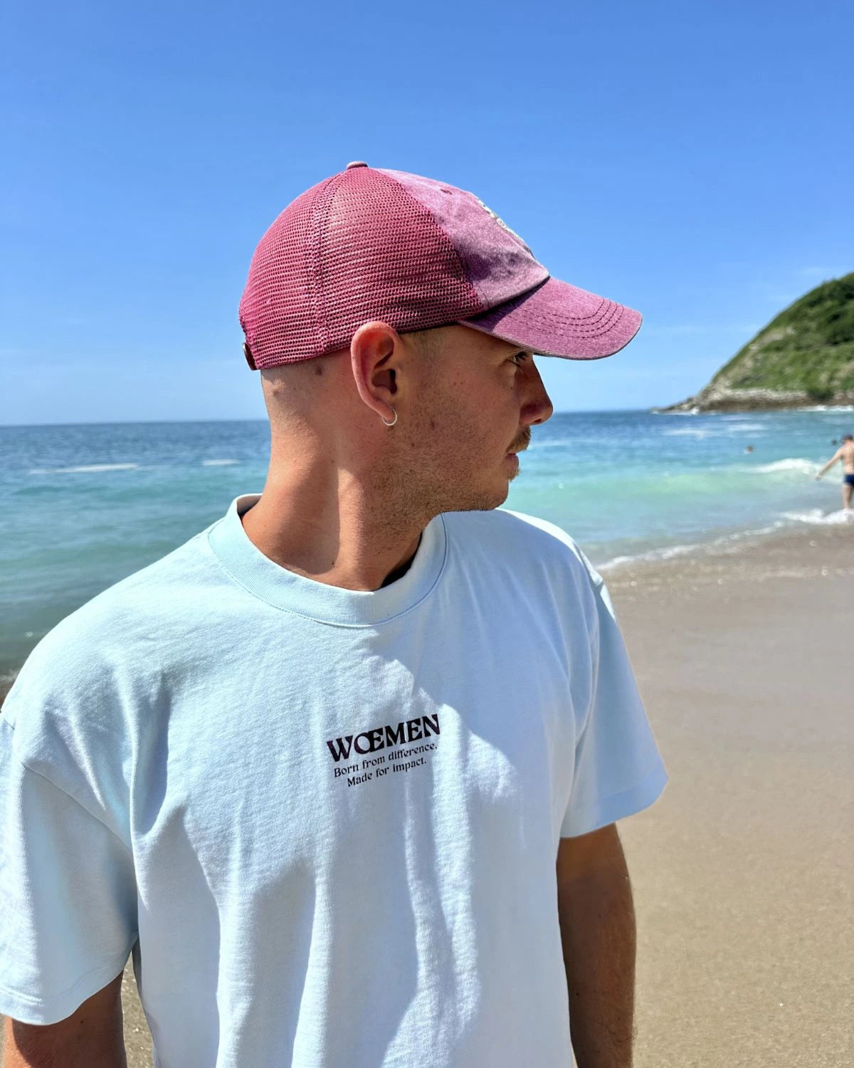 Unisex Oversized T-shirt - Limited Edition - Sky Blue — 260g/m2 — photo 2