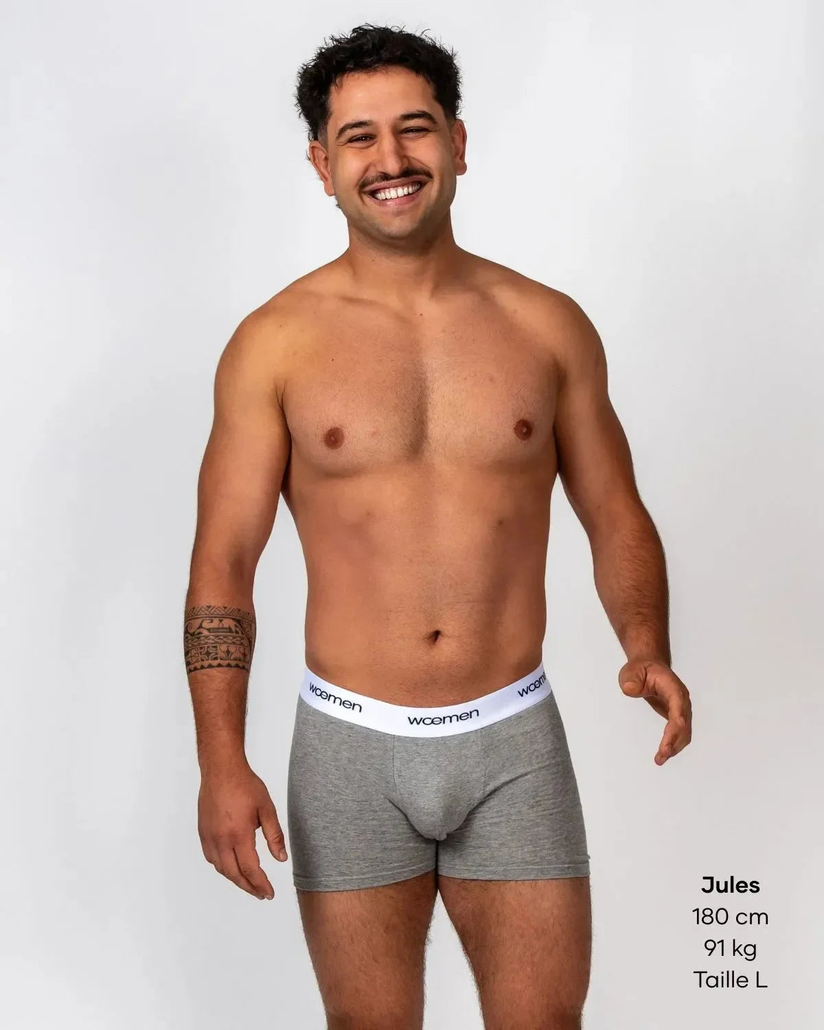 Organic Cotton Supportive Boxer - woemen - Burgundy Red - Size S