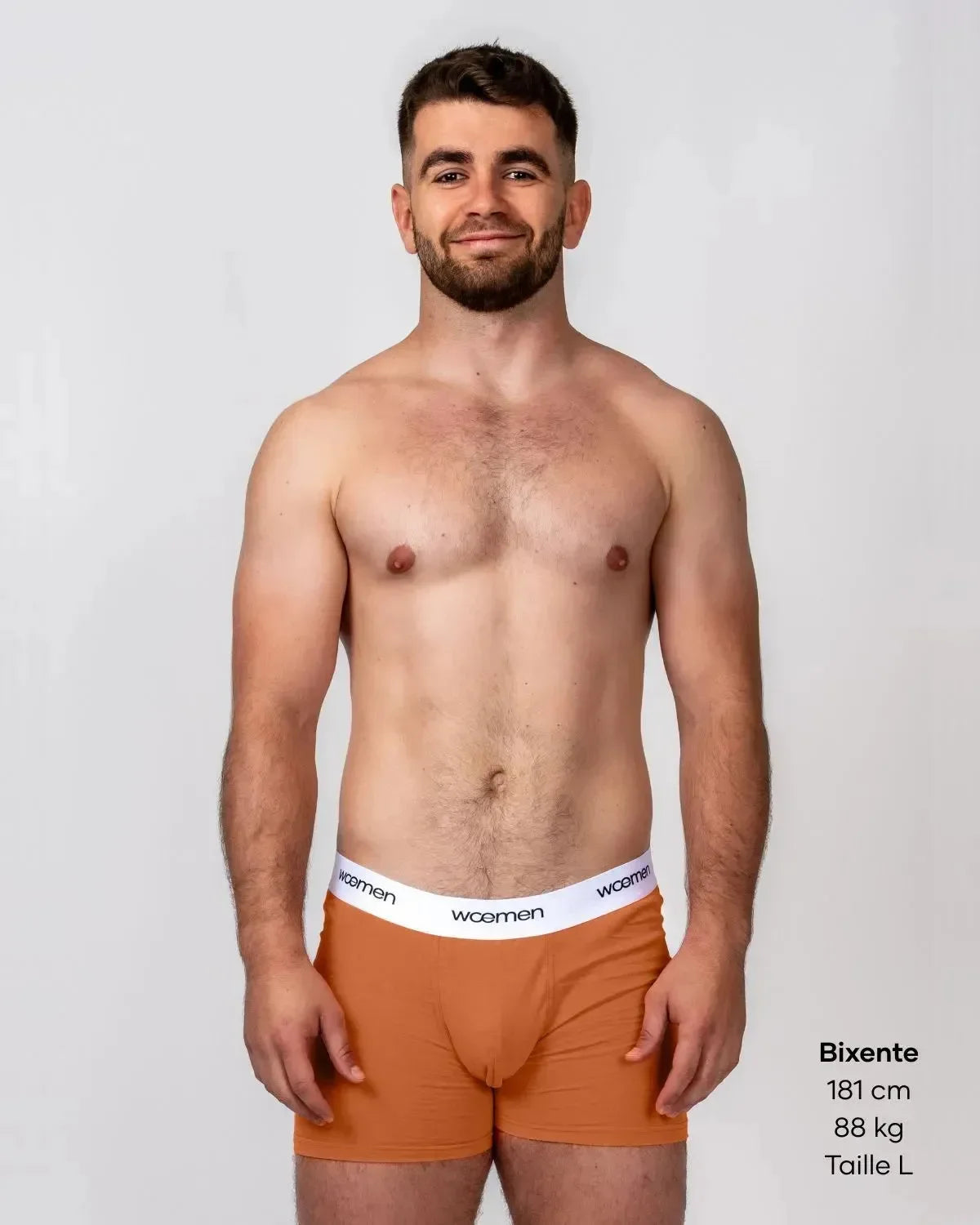 Boxer solidaire coton bio - woemen - Rouge bordeaux - Taille S — S m², Rouge bordeaux, Jersey 180g — photo 7
