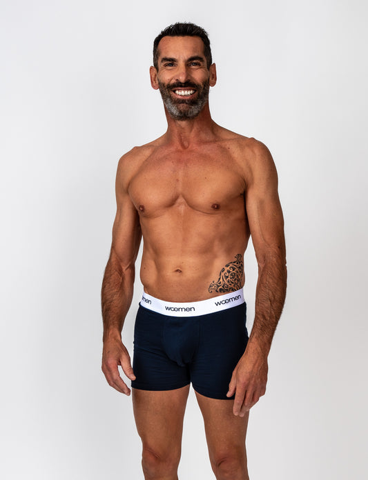 sous-vêtement, boxer pour homme, coton bio, solidarité, protection périodique, woemen