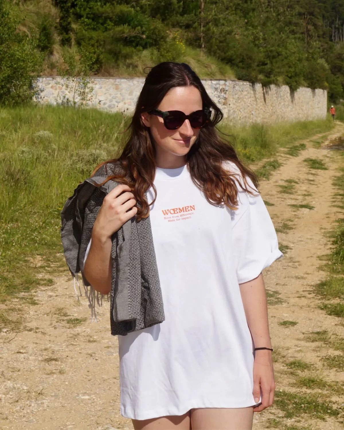 T-shirt oversize mixte wœmen - Blanc — XL m² — photo 6