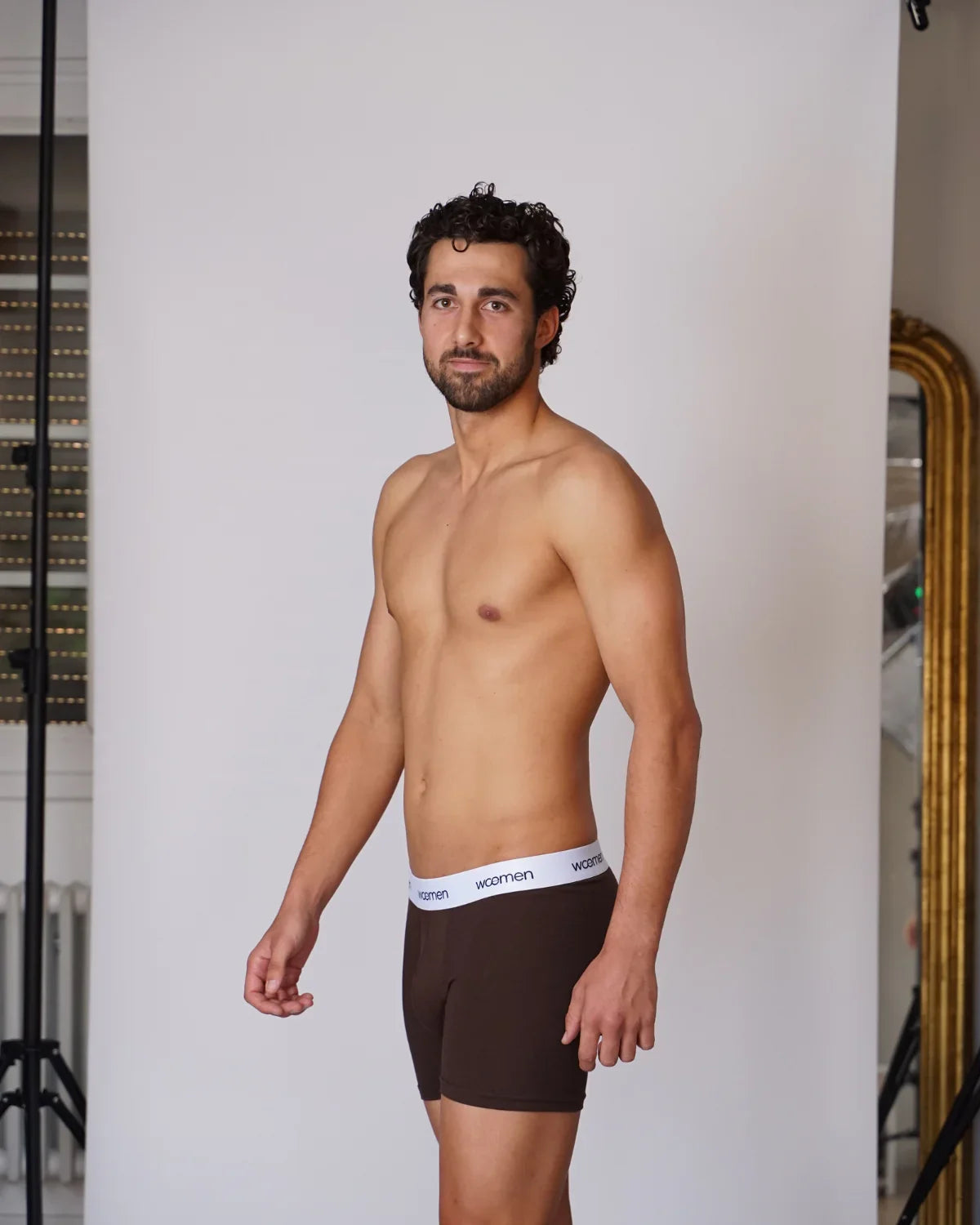 Organic Cotton Supportive Boxer - woemen - Burgundy Red - Size S — S sqm, Burgundy Red, Jersey 180g — photo 4