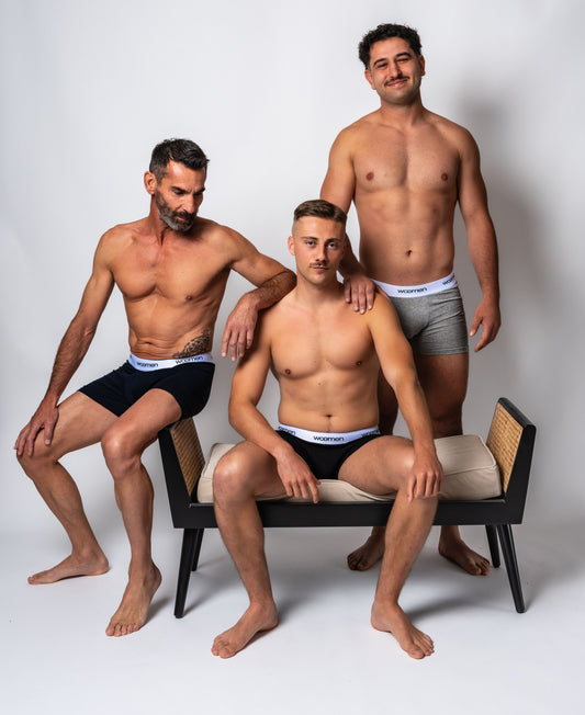 Lot de 3 boxers classique en coton bio